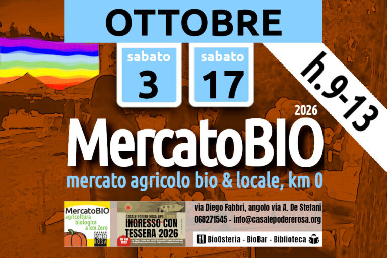 MercatoBIO sabato 3 e 17 ottobre 2026