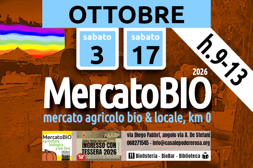 MercatoBIO sabato 3 e 17 ottobre 2026